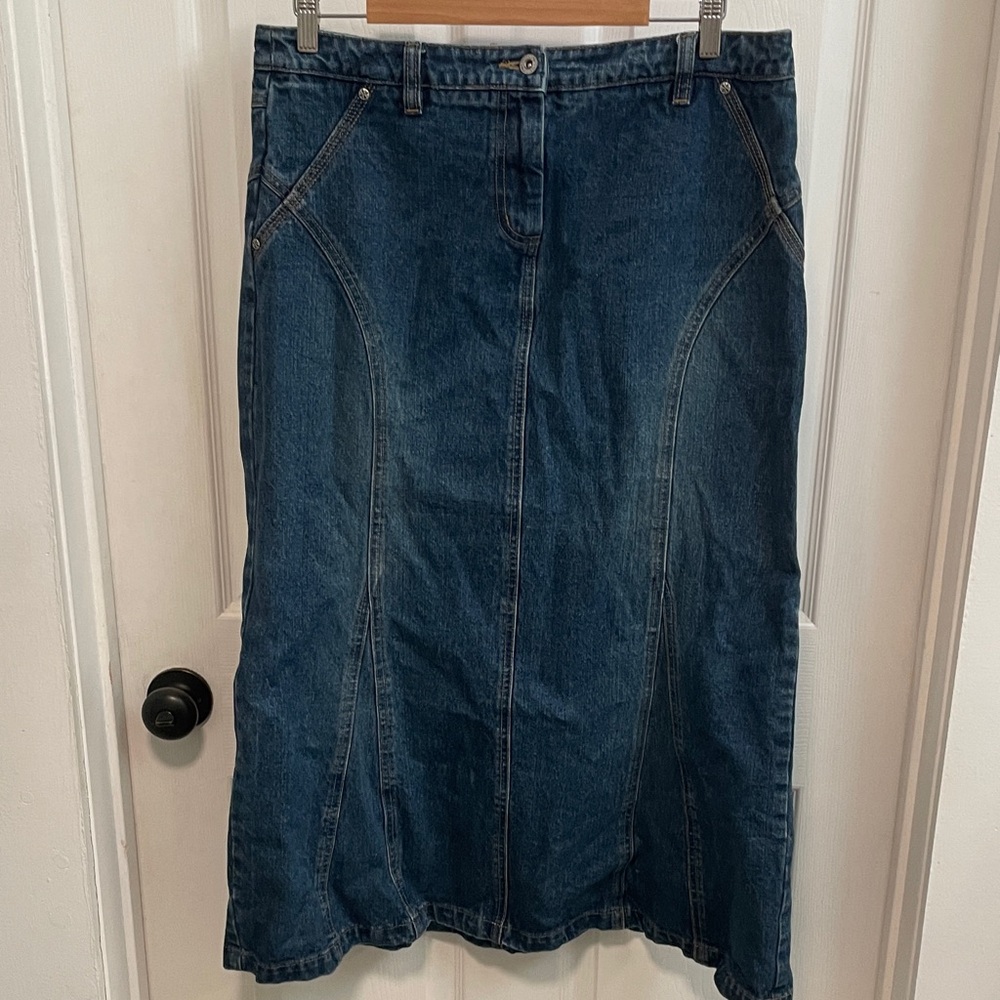 Cato A-Line Denim Skirt